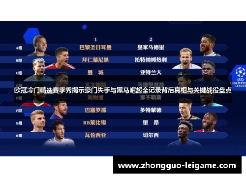 欧冠冷门精选赛季秀揭示豪门失手与黑马崛起全记录背后真相与关键战役盘点